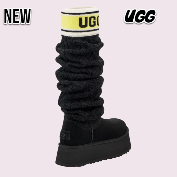 New In Box NWT UGG Sweater Letter Tall Boot (Women) - Picture 5 of 7